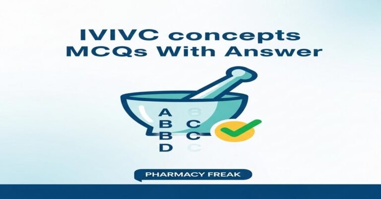 IVIVC concepts MCQs With Answer