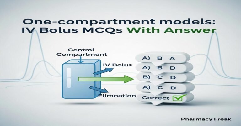 One-compartment models: IV bolus MCQs With Answer