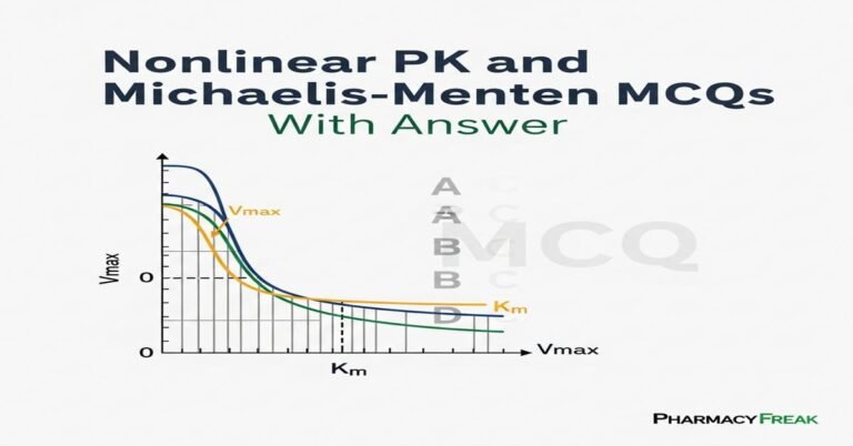 Nonlinear PK and Michaelis-Menten MCQs With Answer