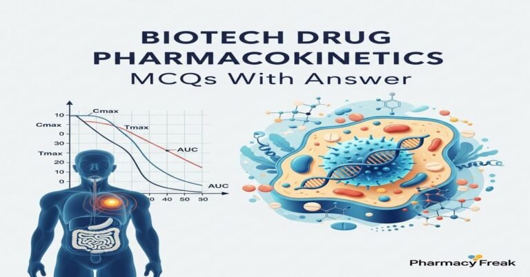 Biotech drug pharmacokinetics MCQs With Answer