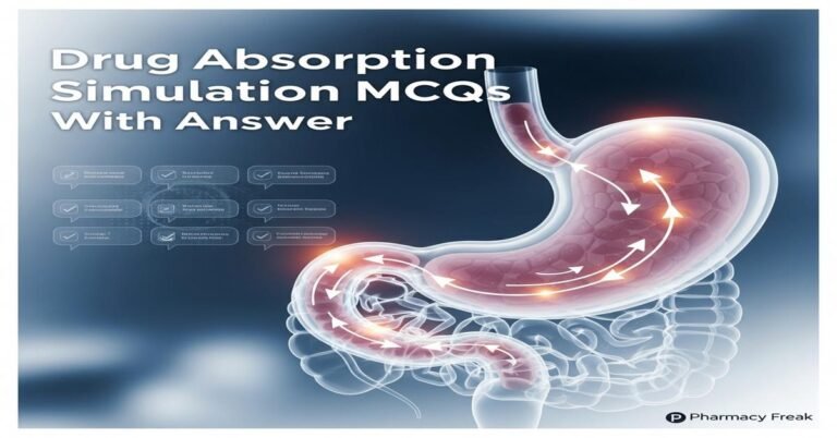 Drug absorption simulation MCQs With Answer