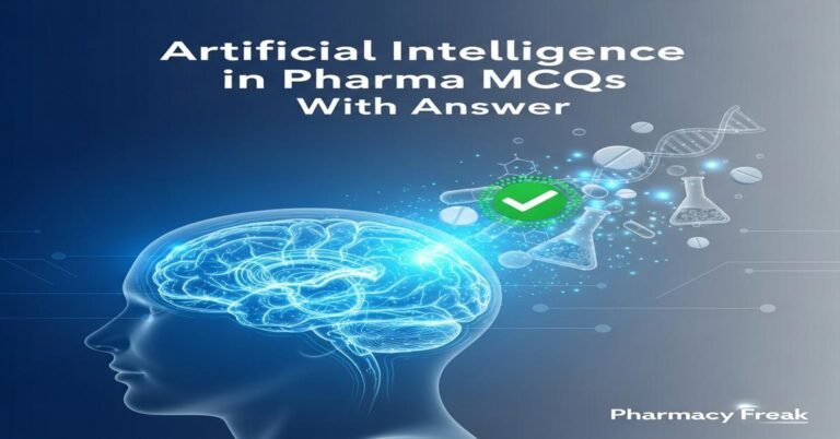 Artificial Intelligence in pharma MCQs With Answer