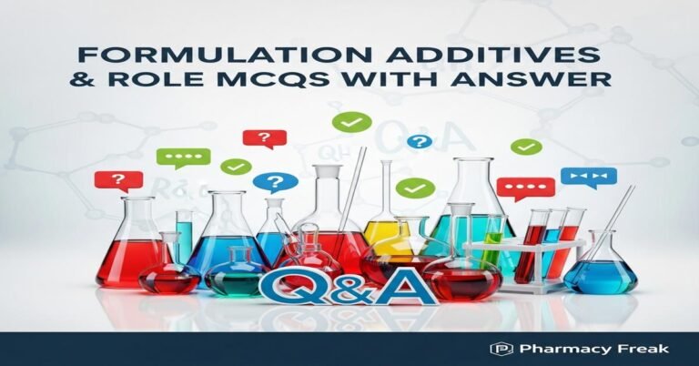 Formulation Additives & Role MCQs With Answer