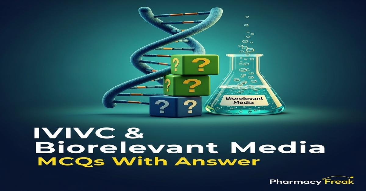 IVIVC & Biorelevant Media MCQs With Answer