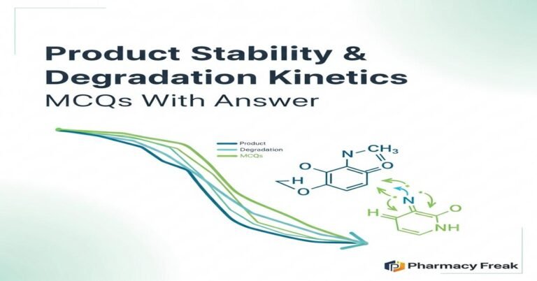 Product Stability & Degradation Kinetics MCQs With Answer