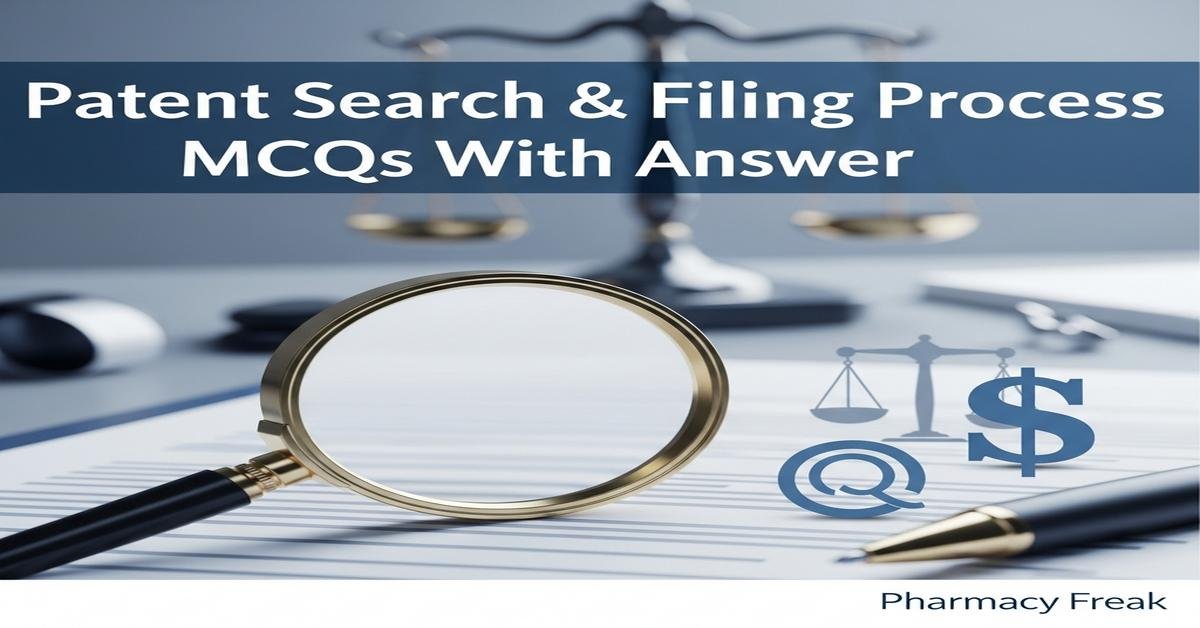 Patent Search & Filing Process MCQs With Answer