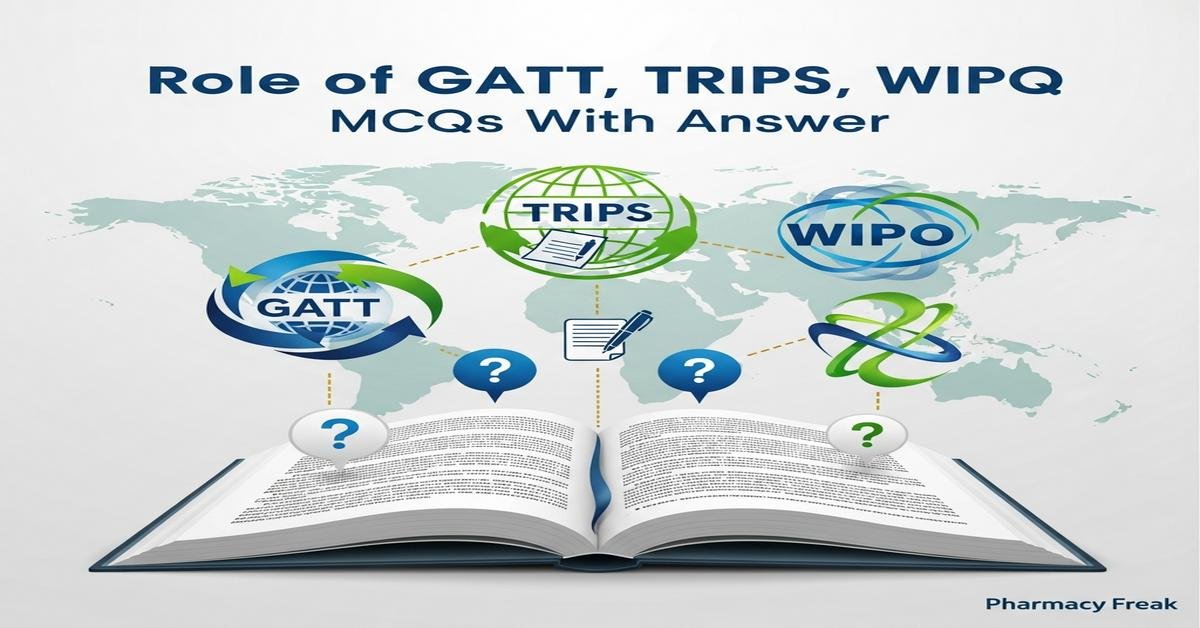 Role of GATT, TRIPS, WIPO MCQs With Answer