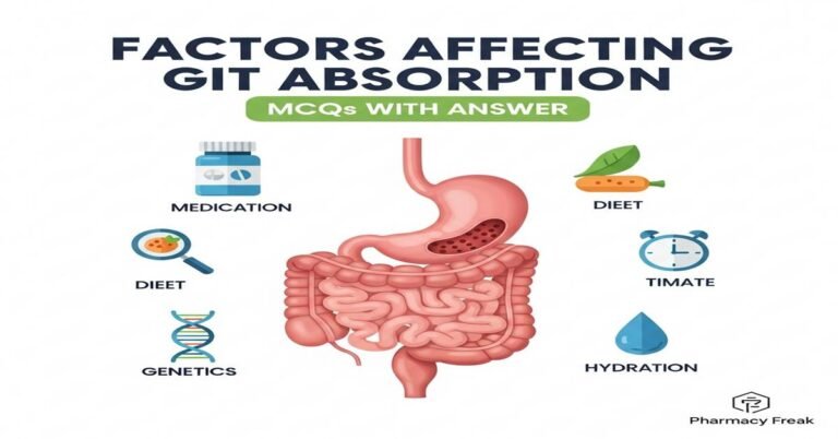 Factors Affecting GIT Absorption MCQs With Answer