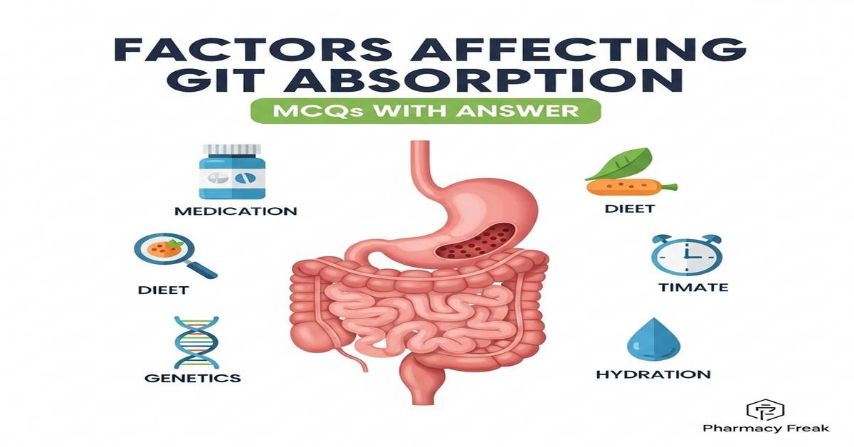 Factors Affecting GIT Absorption MCQs With Answer
