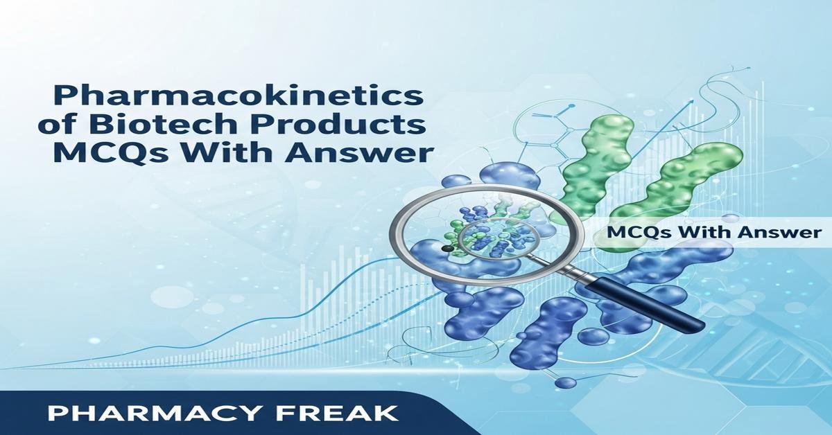 Pharmacokinetics of Biotech Products MCQs With Answer
