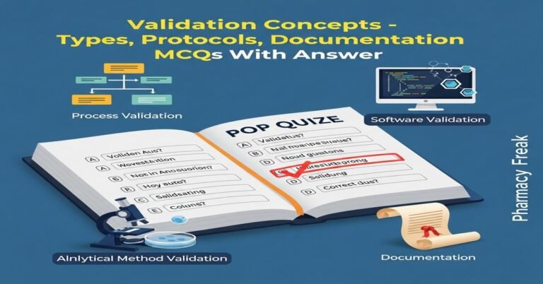 Validation Concepts – Types, Protocols, Documentation MCQs With Answer