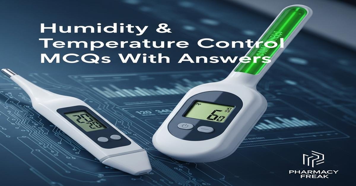 Humidity & Temperature Control MCQs With Answer