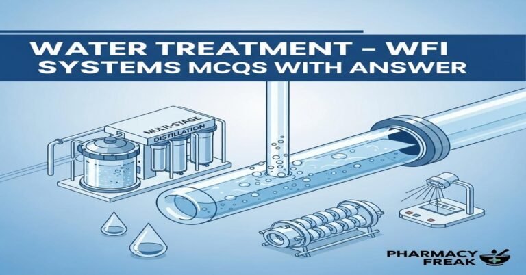 Water Treatment – WFI Systems MCQs With Answer