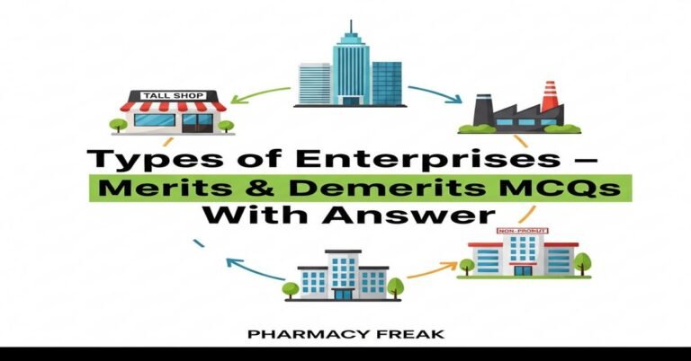 Types of Enterprises – Merits & Demerits MCQs With Answer