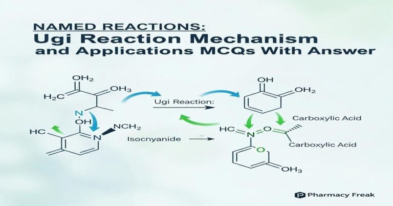Named Reactions: Ugi reaction mechanism and applications MCQs With Answer
