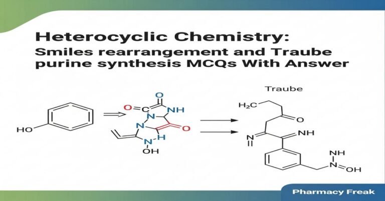 Heterocyclic Chemistry: Smiles rearrangement and Traube purine synthesis MCQs With Answer