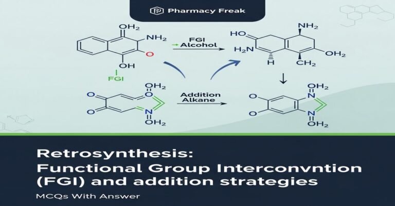 Retrosynthesis: Functional Group Interconversion (FGI) and addition strategies MCQs With Answer