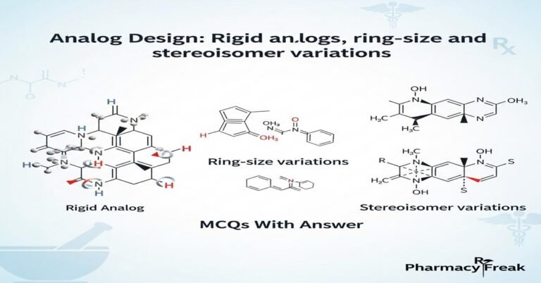 Analog Design: Rigid analogs, ring-size and stereoisomer variations MCQs With Answer