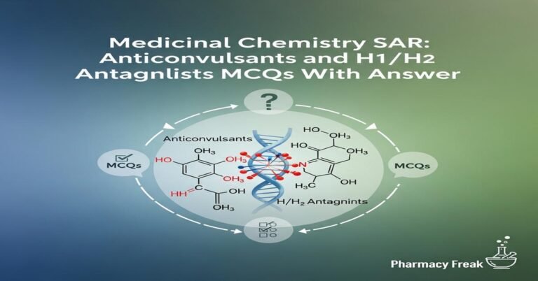 Medicinal Chemistry SAR: Anticonvulsants and H1/H2 antagonists MCQs With Answer