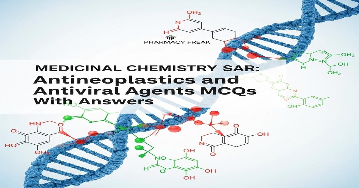 Medicinal Chemistry SAR: Antineoplastics and antiviral agents MCQs With Answer
