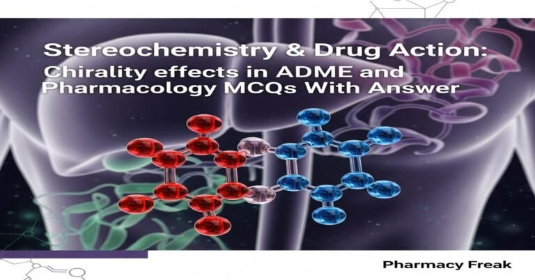Stereochemistry & Drug Action: Chirality effects in ADME and pharmacology MCQs With Answer