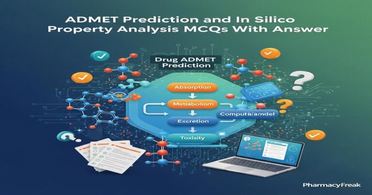 ADMET prediction and in silico property analysis MCQs With Answer