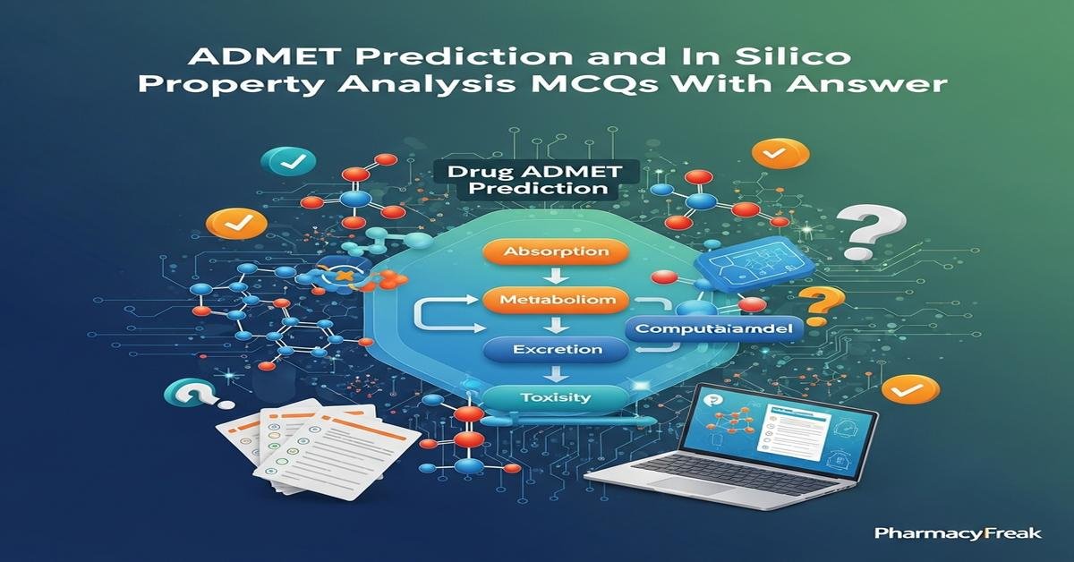 ADMET prediction and in silico property analysis MCQs With Answer