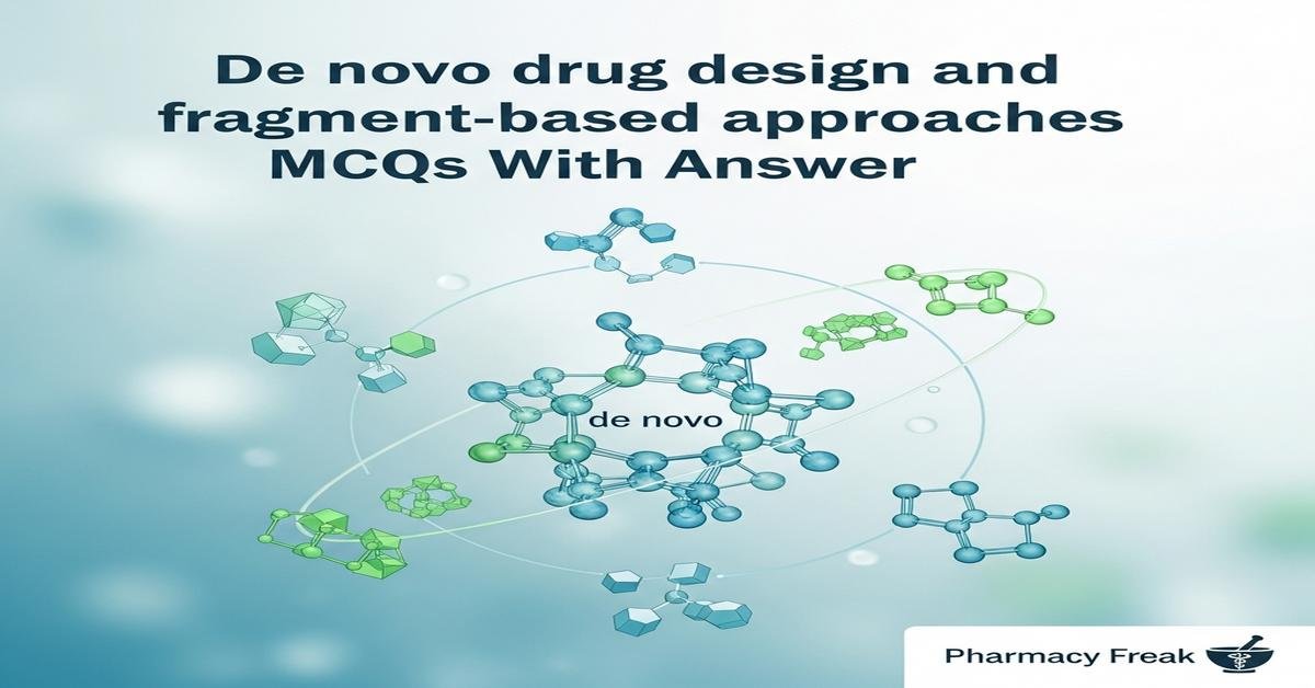 De novo drug design and fragment-based approaches MCQs With Answer
