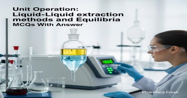 Unit Operation: Liquid–liquid extraction methods and equilibria MCQs With Answer