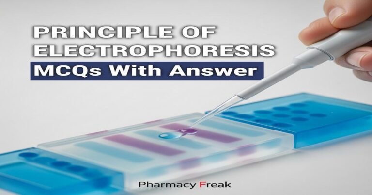 Principle of electrophoresis MCQs With Answer