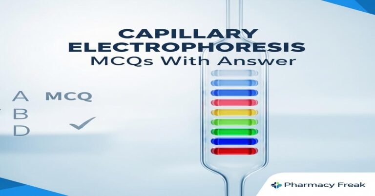 Capillary electrophoresis MCQs With Answer