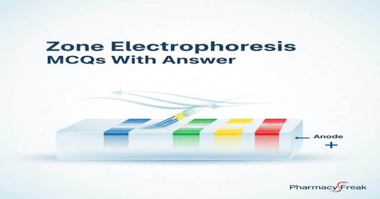 Zone electrophoresis MCQs With Answer