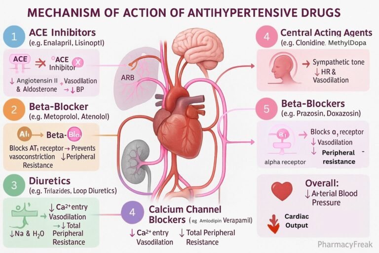 MOA of Antihypertensive Drugs
