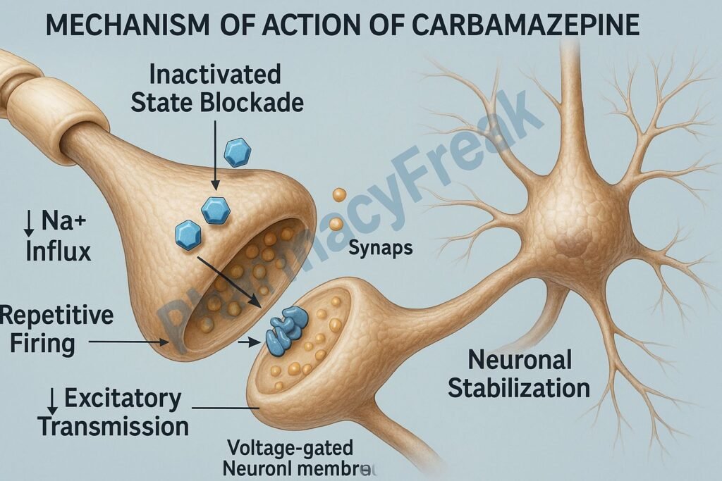 Mechanism of action of Carbamazepine