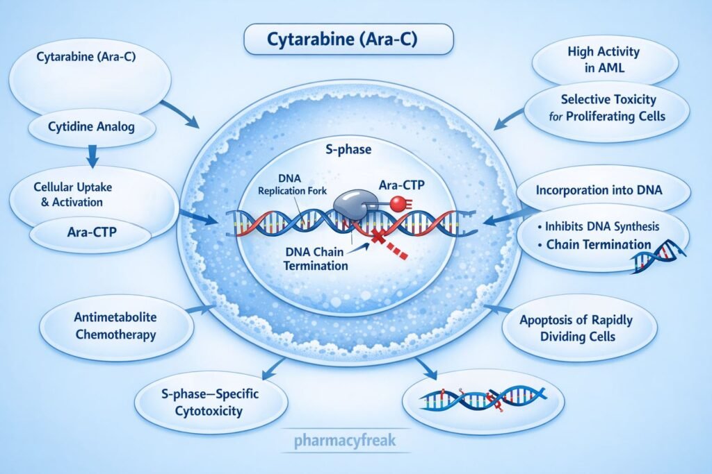 MOA of cytarabine