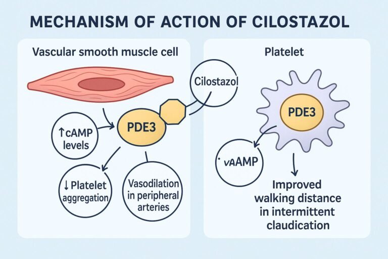 MOA of Cilostazol