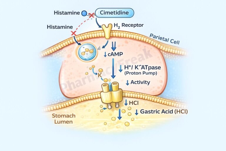MOA of cimetidine