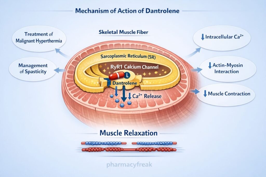 MOA of dantrolene