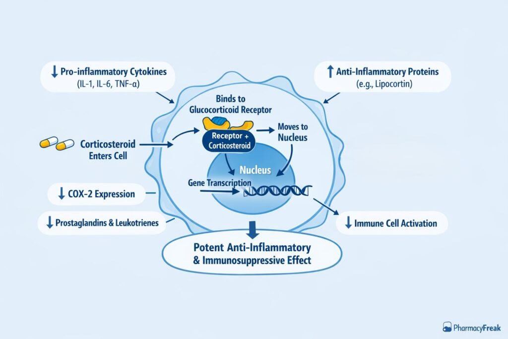 Corticosteroid pharmacology