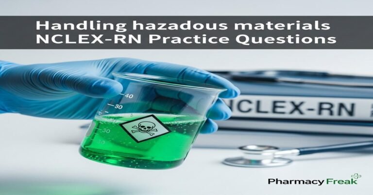 Handling hazardous materials NCLEX-RN Practice Questions
