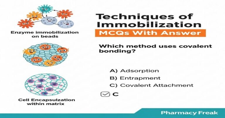 Techniques of immobilization MCQs With Answer