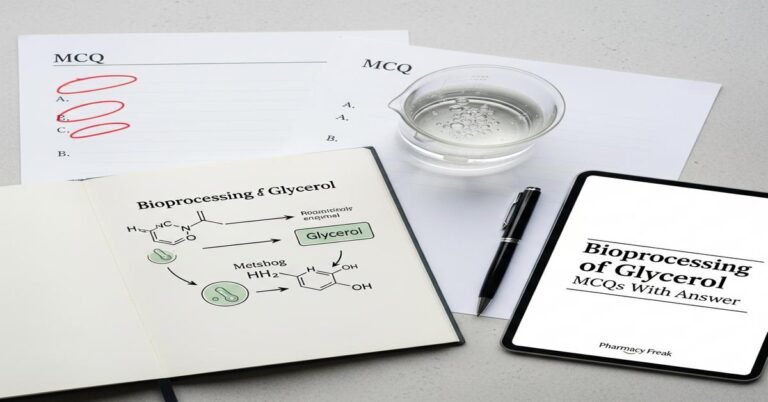 Bioprocessing of glycerol MCQs With Answer