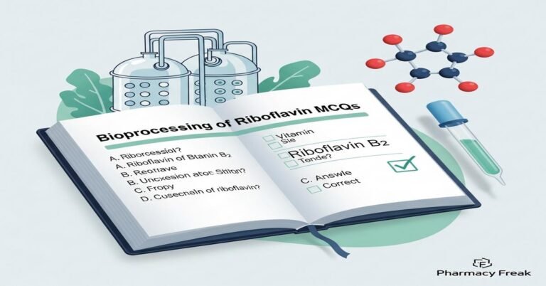 Bioprocessing of riboflavin MCQs With Answer