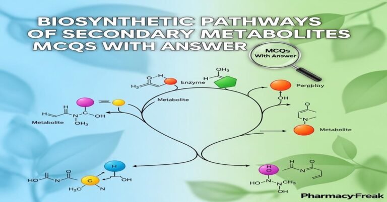 Biosynthetic pathways of secondary metabolites MCQs With Answer