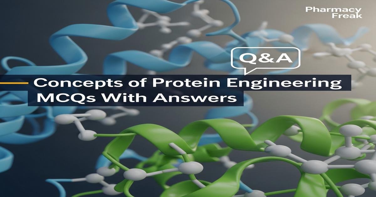Concepts of protein engineering MCQs With Answer