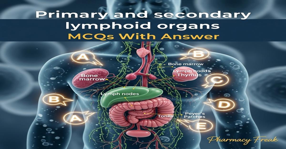 Primary and secondary lymphoid organs MCQs With Answer