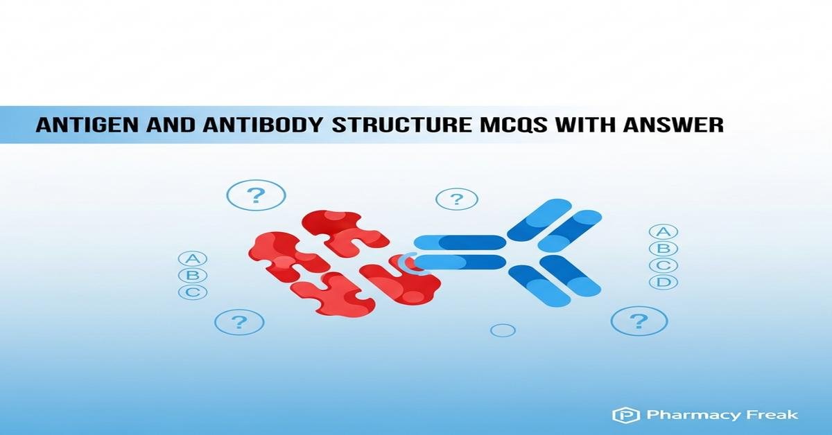 Antigen and antibody structure MCQs With Answer