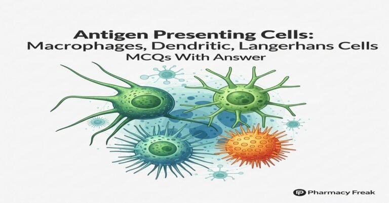 Antigen presenting cells: macrophages, dendritic, Langerhans cells MCQs With Answer