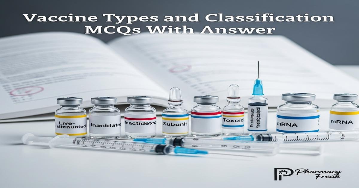 Vaccine types and classification MCQs With Answer