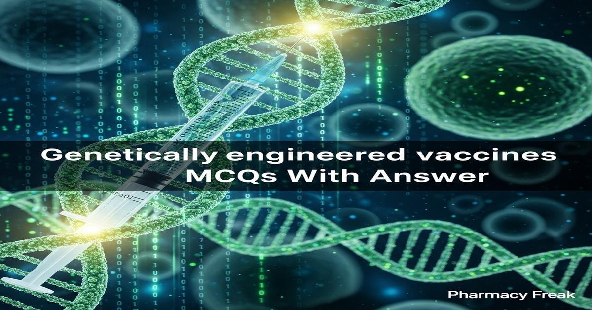 Genetically engineered vaccines MCQs With Answer